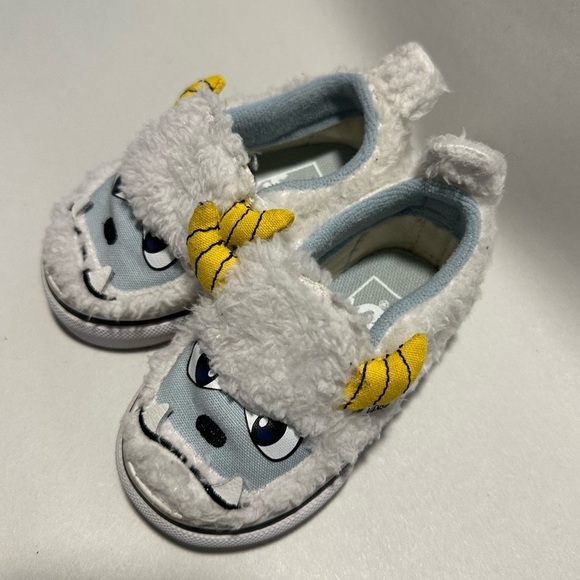 Vans Classic Slip On- Abominable Snowman Kid's 2.5 white sneakers - Picture 8 of 8